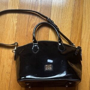 Dooney & Bourke Glossy Black Satchel